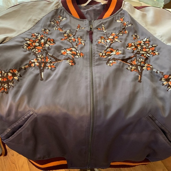 Chelsa and Violet Embroider Bomber Jacket - Picture 1 of 5